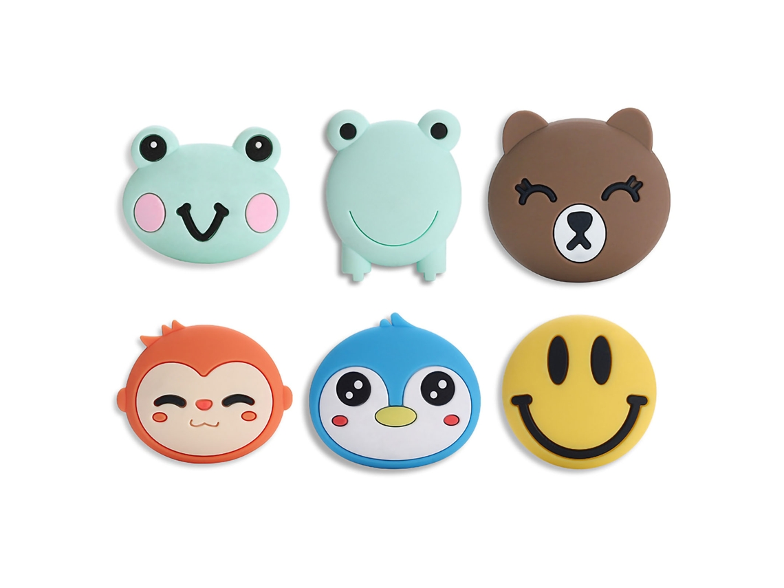 Protetores de Parede Porta Cute Silicone 6pcs