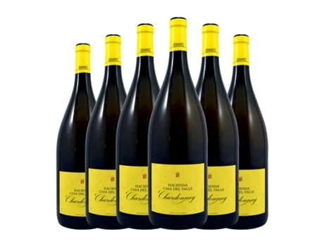 Vinho branco CASA DEL VALLE Chardonnay Vino de la Tierra de Castilla Garrafa Magnum (1.5 L - 6 Unidades)