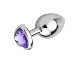 Cono Anal De Acero Inoxidable En Forma De Corazón Juguete Entrenador