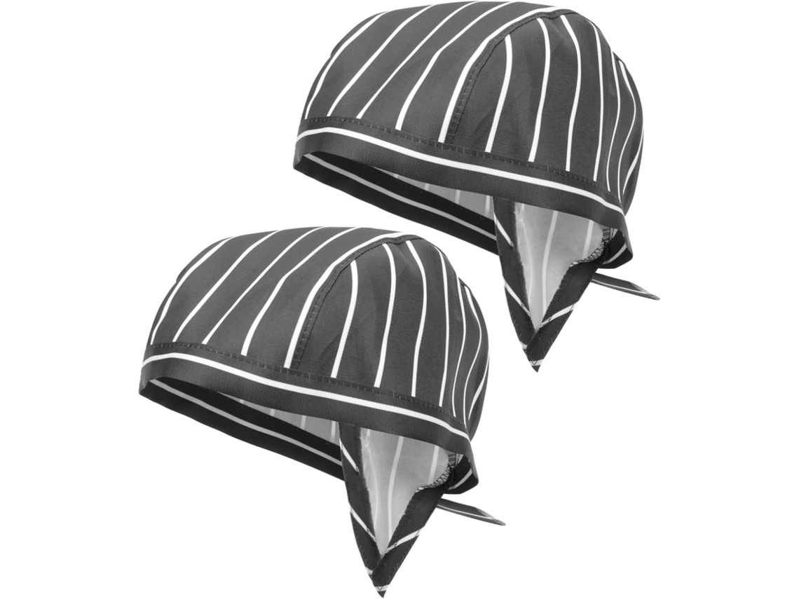 De 4 Toucas De Chef Em Algodão, Uniformes Para Garçons, Padeiros E Cozinheiros.
