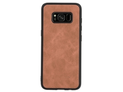 Capa de Telefone Samsung Galaxy S8 Estilo Carteira Couro de Duas Camadas Marrom EOOCOO (com Slot para Cartões e Carteira com Zíper)
