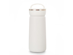 Garrafa de Água Térmica Isolada Rebe em Aço Inox 304 380ml Sem Vazamentos Para Viagens E Lar Branco