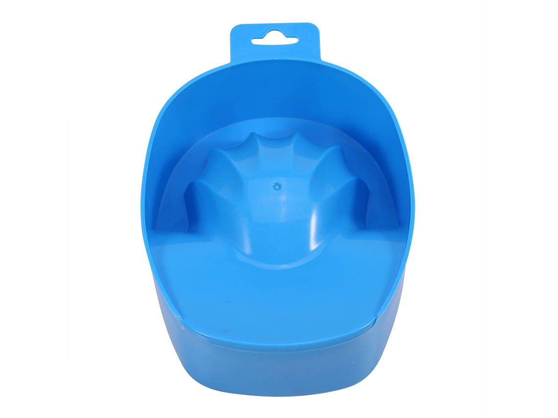 Bacia Para Molhar Mãos Com Design De Canaleta Para Remoção De Esmalte E Manicure Em Pp Resistente A Acetona (azul)