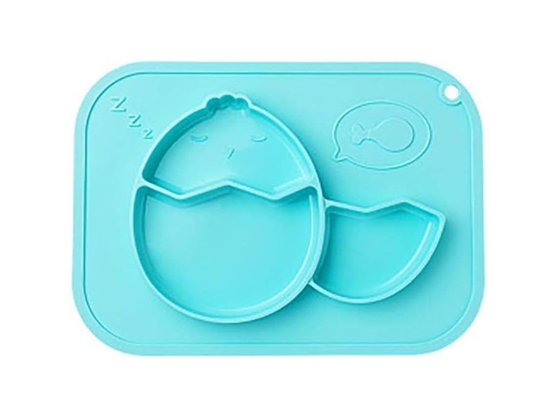 Prato de Silicone com Aperto Nova LINE para bebês dividido e tigela para alimentação independente S/MARCA