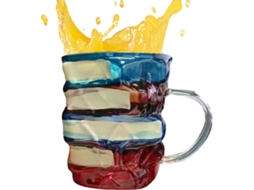 Caneca De Café Em Formato De Livro 3d | Coleção De Canecas De Vidro Empilháveis Em Formato De Livros Gokoco