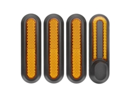 Jogo De 4 Capas Decorativas Com Faixas Reflexivas Para Rodas De Scooter Elétrico Compatível Com M365/pro/pro2/1s/lite/g30 Max
