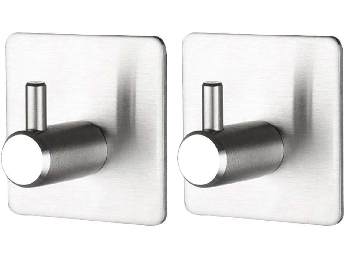 Ganchos Adesivos Para Porta, Para Banheiro, Parede De Gesso Acartonado, Aço Inoxidável, Com Furo Único, Para Uso