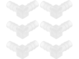 Conjunto De 6 Peças Conexões Mangueira Plástico, Conectores Cotovelo