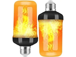 2 Lâmpadas Led E27 Efeito Chama Sensor Gravidade, Decoração ZYBLSSBB