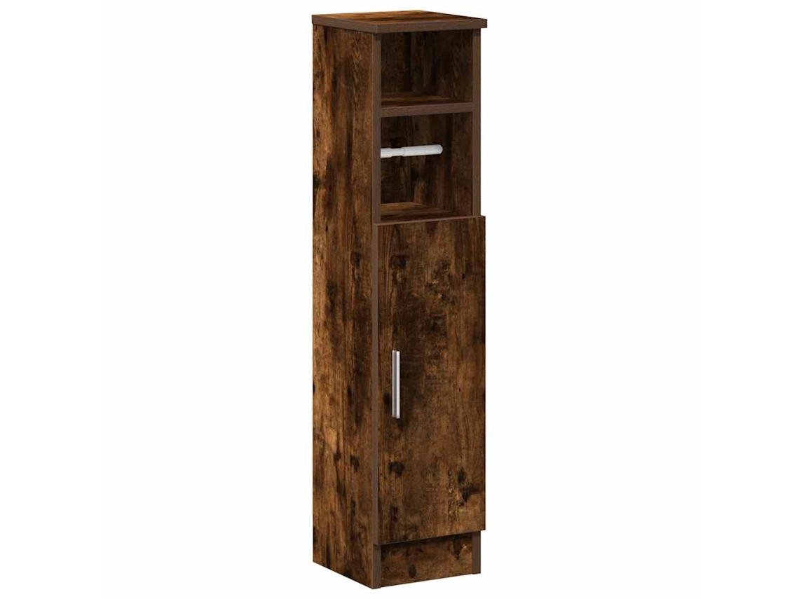 Móvel P/casa Banho C/suporte Rolos Carvalho Fumado MAISON EXCLUSIVE 20,5x22x90 cm