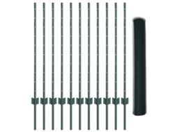 Conjunto 1 Painel De Cerca Vidaxl Verde Aço (25 X 1 M)
