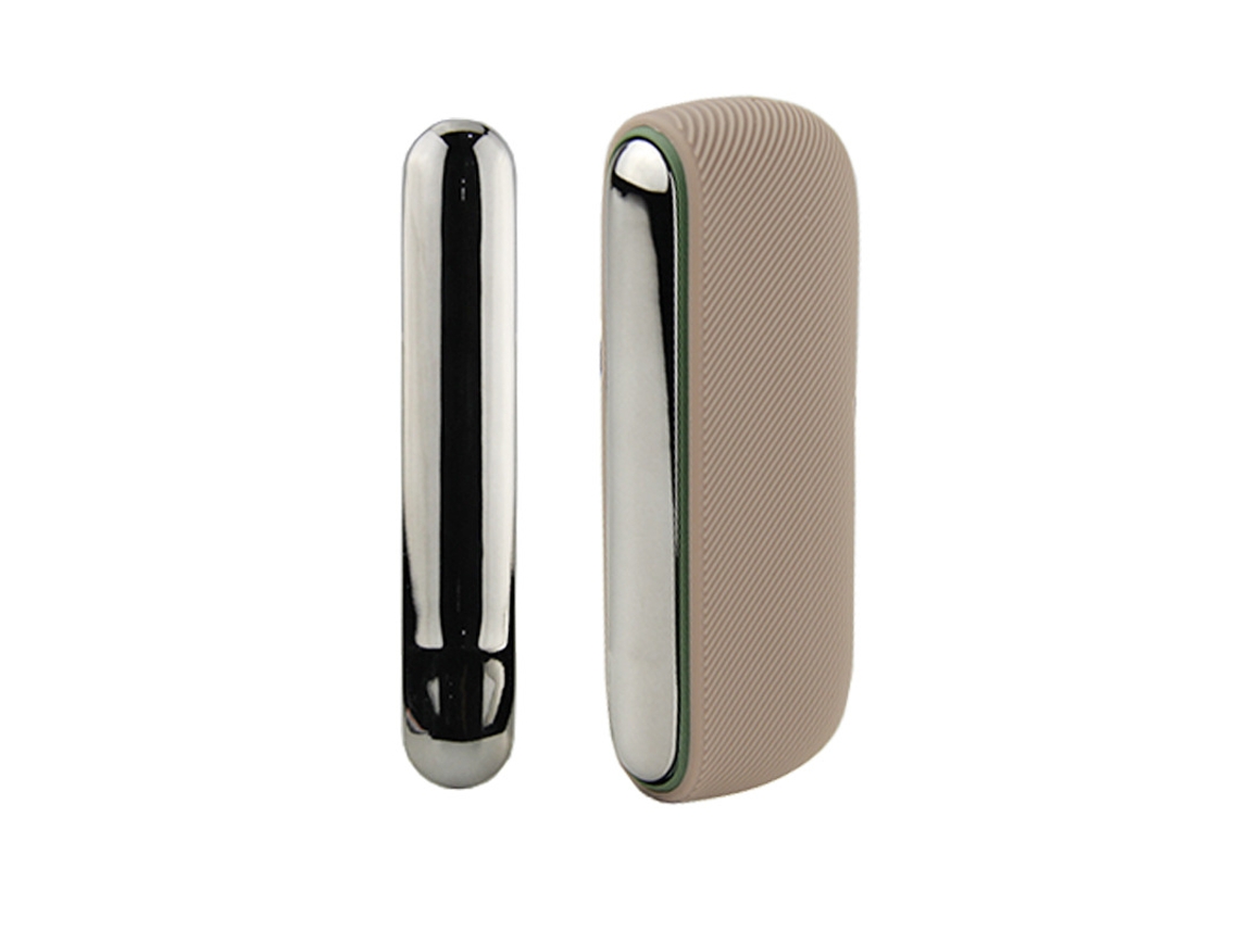 Capa Para Iqos Iluma Modelo De Abertura Lateral Adicionar Painéis Laterais 13x9.5x3cm Silicone Café Fwinl