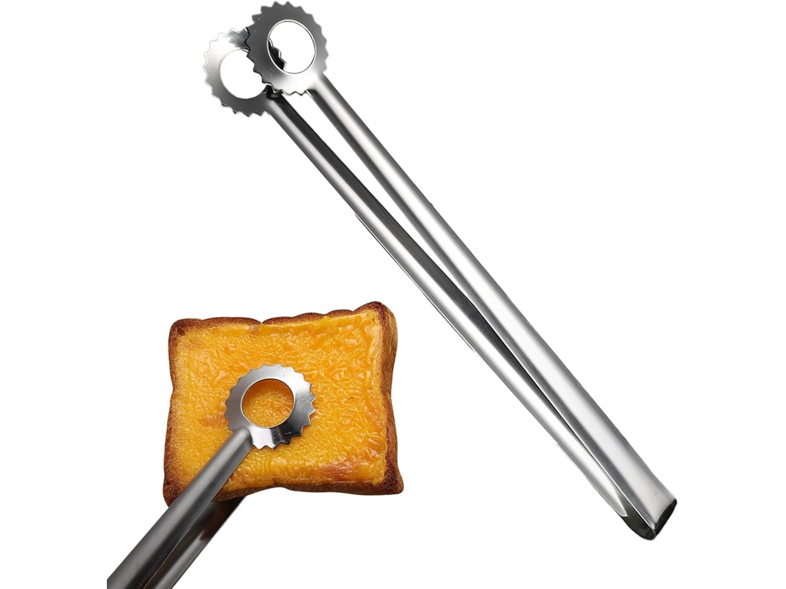 Pinça Premium Em Aço Inoxidável – Prendedor Para Churrasco Com Cabo Ergonômico, Utensílio Multifuncional Para Cozinha E
