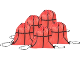 Conjunto De 5 Peças De Mochila Esportiva Para Atividades Ao Ar Livre Com Design De Bola E Cordão Conjunto De 5 Peças De Mochila Esporti Gokoco