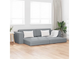 Vidaxl Sofá-cama Cinzento-claro 245 X 78 X 77 Cm Tecido