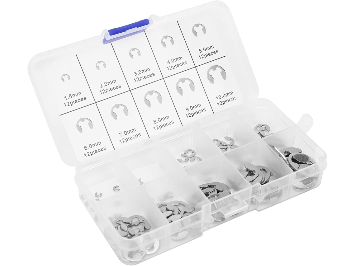 Kit Com 120 Arruelas De Aço E Aço Inoxidável