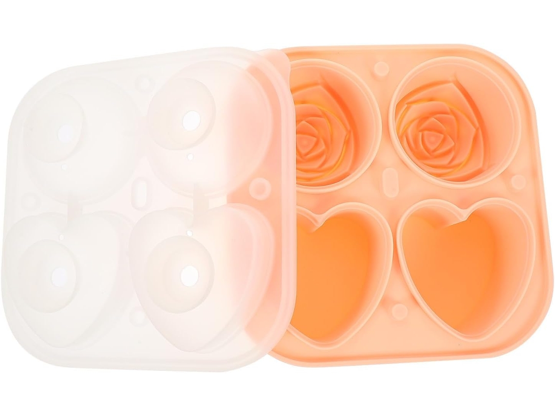 Forma Gelo Gran Silicone 6,35 Cm (2,5 Polegadas), Reutilizável E Portátil, Para Bebidas