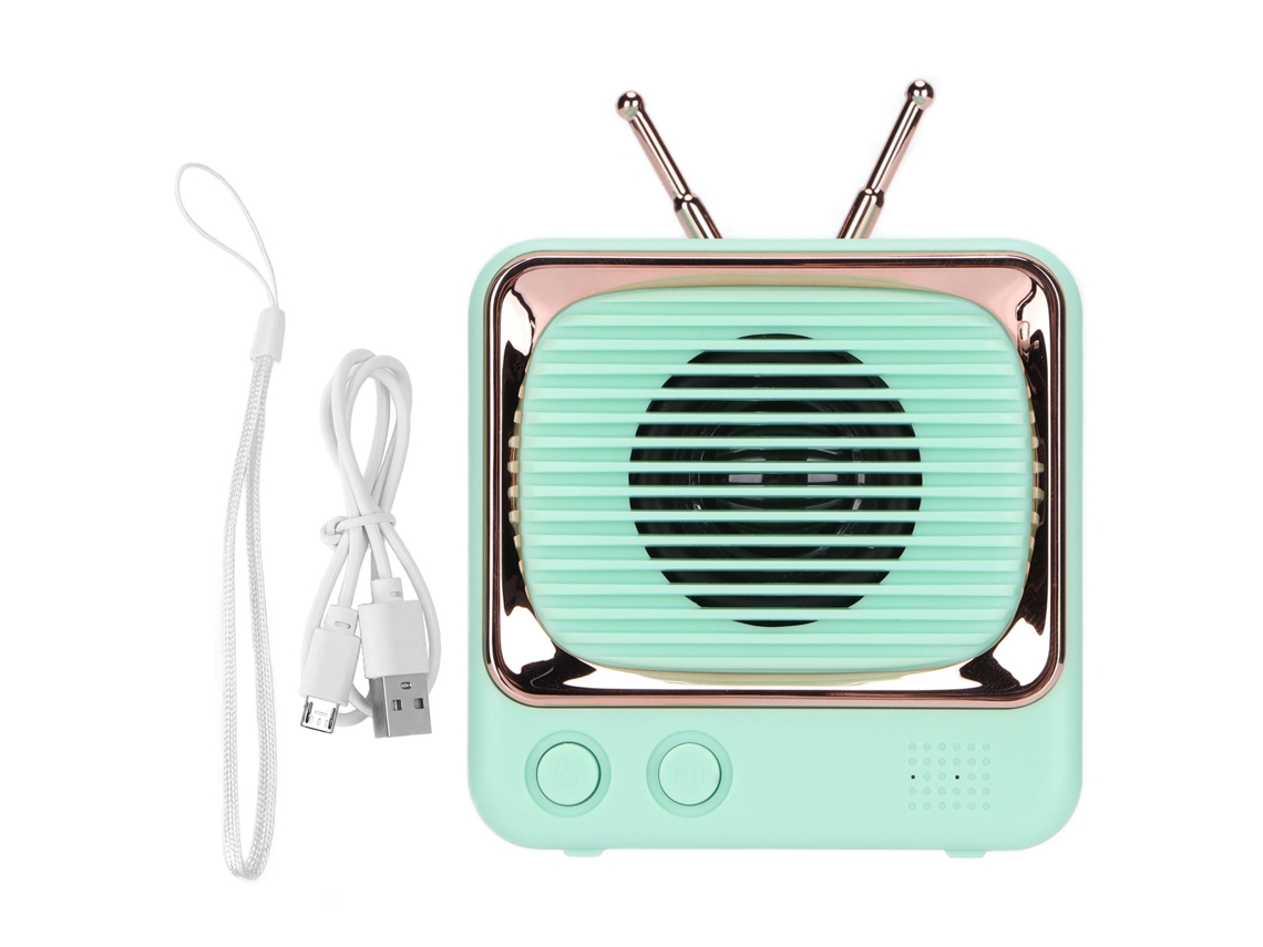 Caixa de Som Bluetooth LAXISCREED Mini Retro Tv