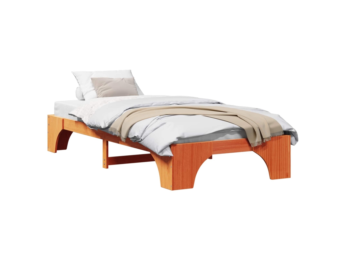 Estrutura da Cama Marrom Cera 75 X 190 Cm MAISON EXCLUSIVE