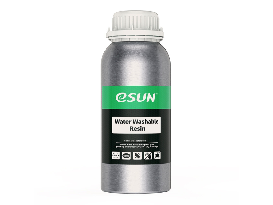 Resina transparente Esun 405 nm, lavável em água, resina UV rápida para LCD, resina para impressoras 3D, 500g