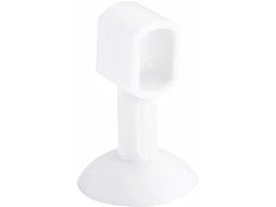 Kit Com 5-protetores De Parede Anti Impacto Para Maçanetas Portas E Armários Tampão Silicone Prata, 1 Unidade