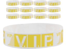 Coheali 100-pulseiras Vip Impermeáveis Para Shows E Exposições, Ajustáveis E Confortáveis