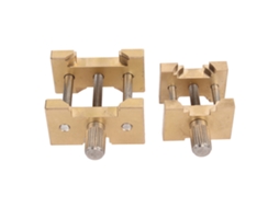 2pcs Suporte Ajustável de Movimento de Relógio de Cobre com Base e Caixa para Reparo