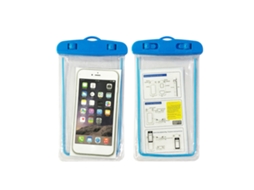Bolsa Seca Impermeável Universal Celular Azul Luminoso