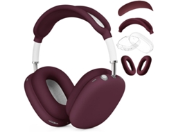 Capa de Silicone para Airpods Max, Tpu Macio À Prova de Choque e Arranhões, Conjunto de 4 Peças. Claret CZHHMART