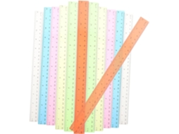 Conjunto De 12 Réguas De Plástico Multicoloridas Para Medição, Ideais