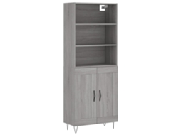 Highboard, Highboards Vidaxl Cinzeto Madeira Processada (n/a)