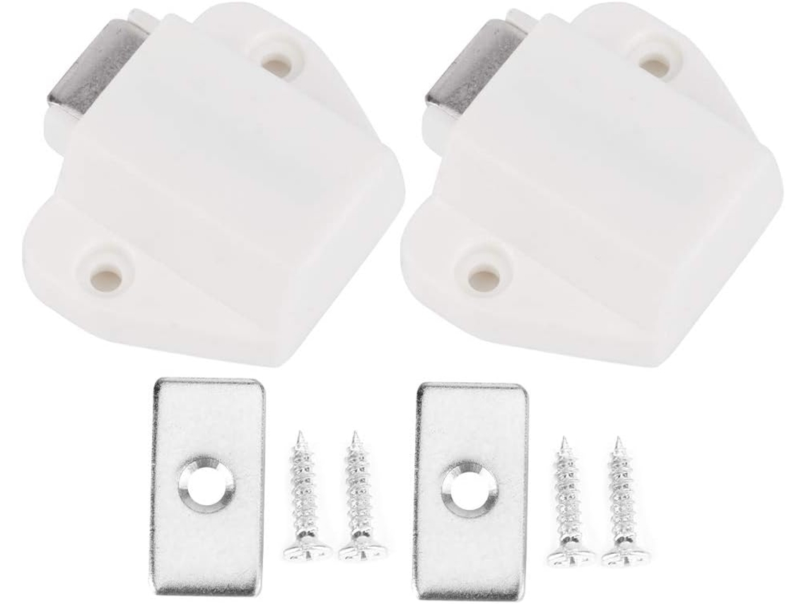 Fecho Magnético Hilitand, Conjunto De 8 Peças, Trava Magnética Para Porta Única, Ideal Para Armários E Móveis Forte