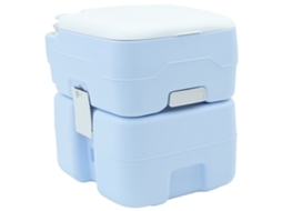 Conjunto 1 Vaso Sanitário De Camping Vidaxl Azul Polietileno (41,5 X 36,5 X 42 Cm)