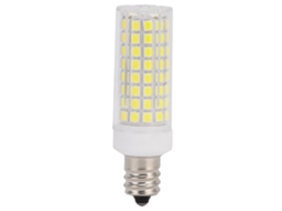 Lâmpada E12 Led 10w 1000lm Regulável 102led Luz Branca Fria para Lustres Luminárias | S/MARCA