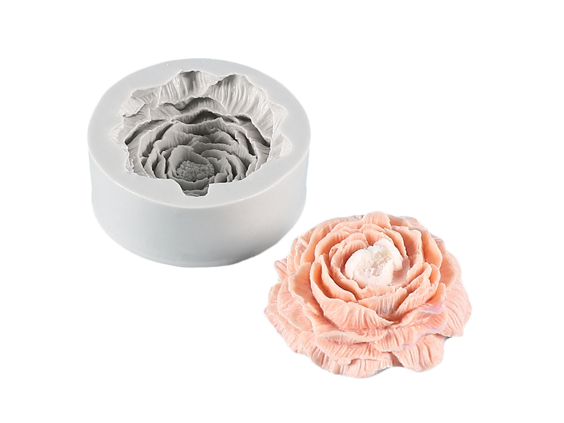 KOFIHETY Molde De Vela Silicone 3d Diy Com 25x Pavios, Molde Para Velas Comestível, Para Cera De Soja, Cera De Abelha, Aromaterapia E Artesanato