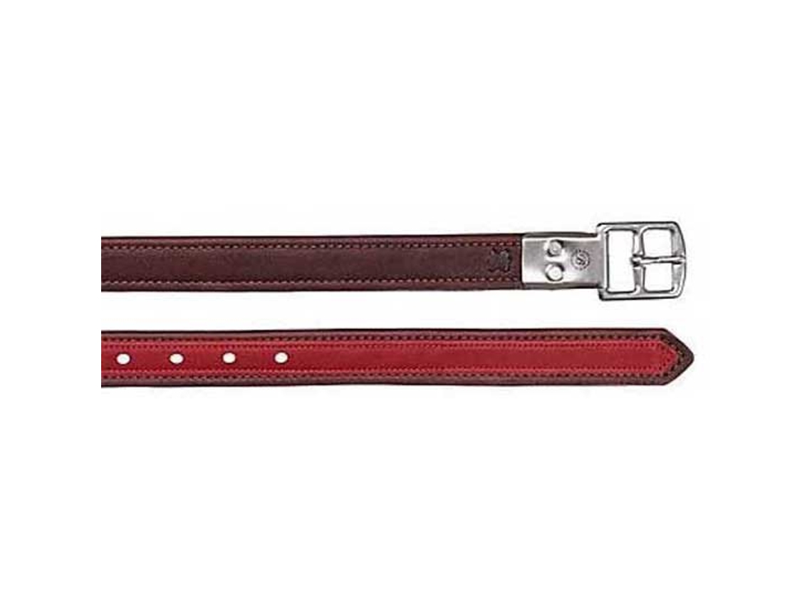 Couro Fivelas Estribos Couro Luxe Vermelho 137 Cmbates