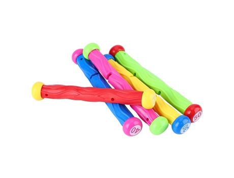 Conjunto De 5 Brinquedos De Treinamento Para Piscina Para Crianças, Bastão De Mergulho Subaquático Rwoythk