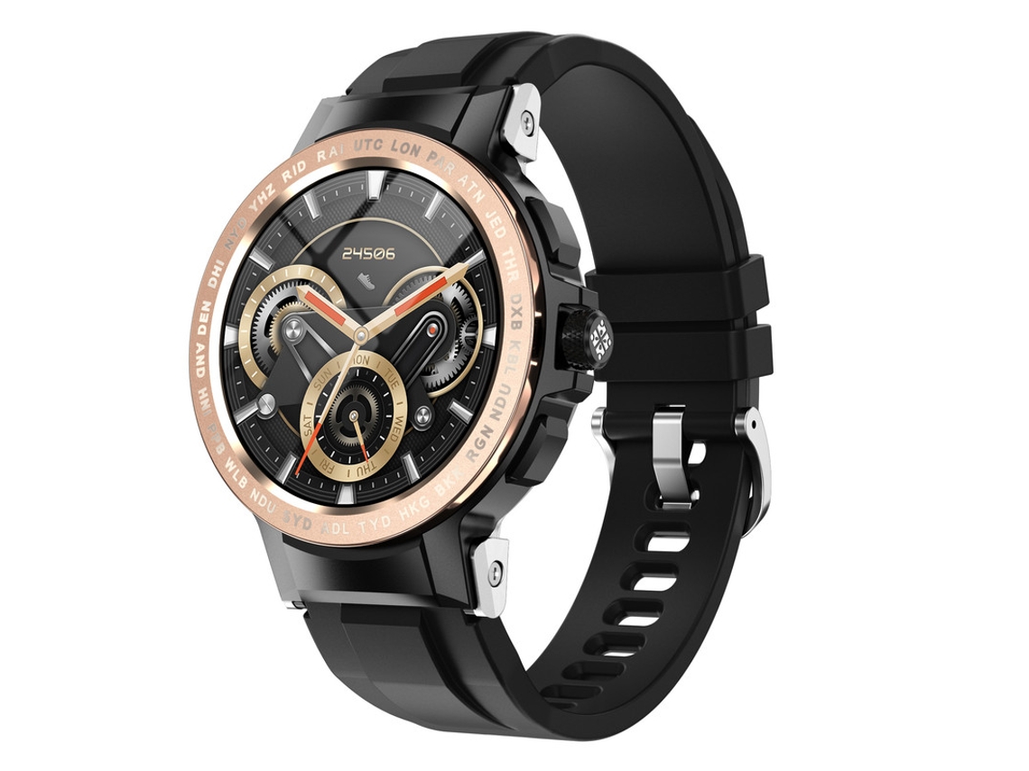 Smartwatch Masculino, Bestvite Fitness Tracker, IP68 À Prova Dágua, Dourado