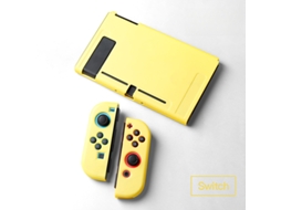 Capa para Nintendo Switch Ns, Capa Protetora Antiderrapante em Tpu SPQMENT (amarela)