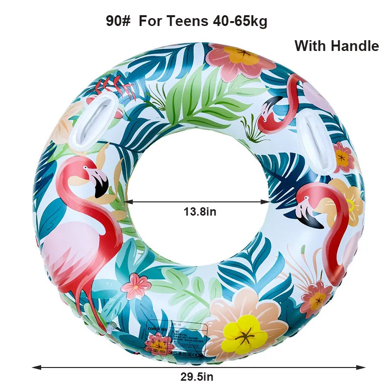 Boia Inflável Espessa Para Natação, Adequada Para Pessoas De 40 A 65 Kg (90 Cm), Ideal Para Adultos.