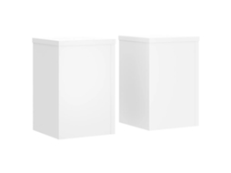 Plant Stand, Plant Stands Vidaxl Branco Madeira Processada (25 X 25 X 35 Cm)