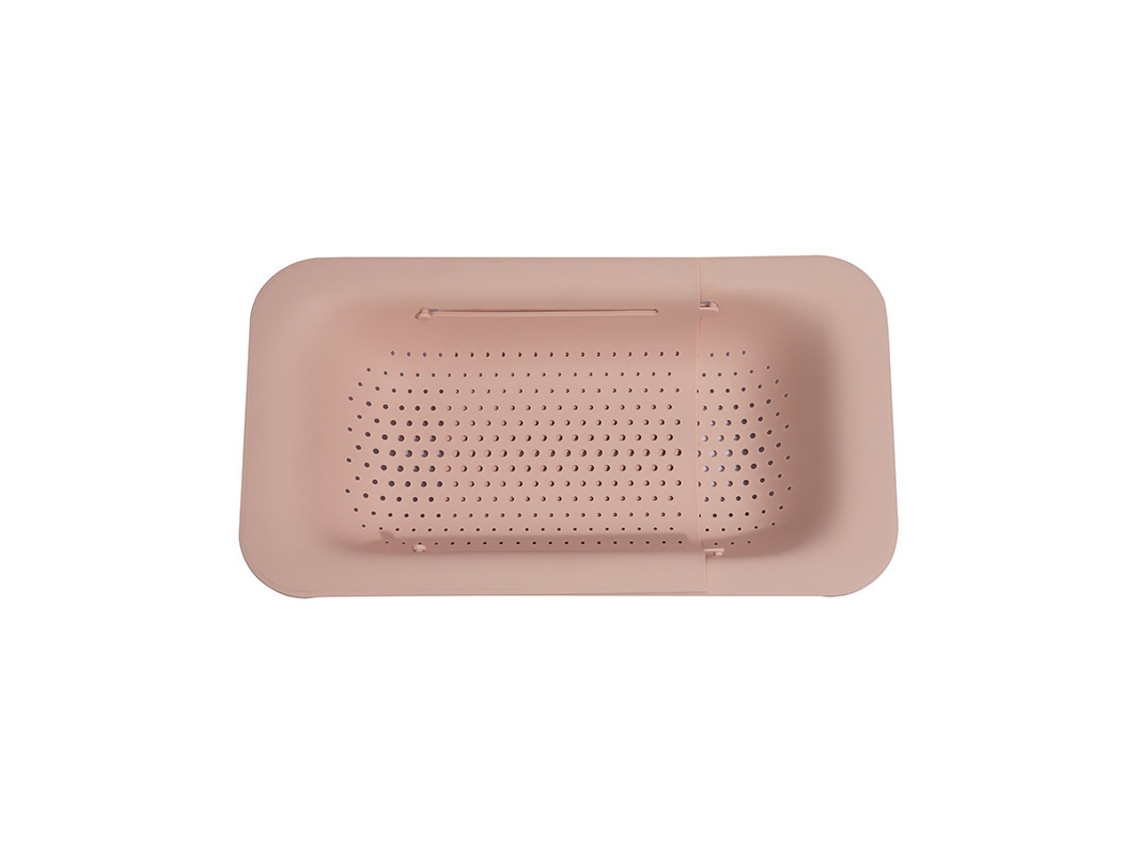 Cesto Escorredor Para Pia, Escorredor Para Macarrão, Frutas E Legumes, Rosa