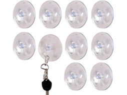 Conjunto De 10 Suportes Parede Com Ventosa, Capacidade De Carga 1kg, Economizam Espaço E Não Precisam De Furação