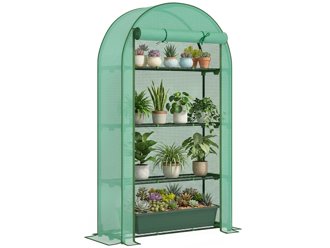 Estufa de Jardim com 4 Prateleiras 105x45x160cm BTFORUS