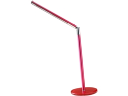 Luminária de Mesa Dobrável com Led Vermelho, 3 Níveis de Brilho Ajustáveis por Toque, Rotação de 360° em Metal e Porta Usb. SFUSHOS