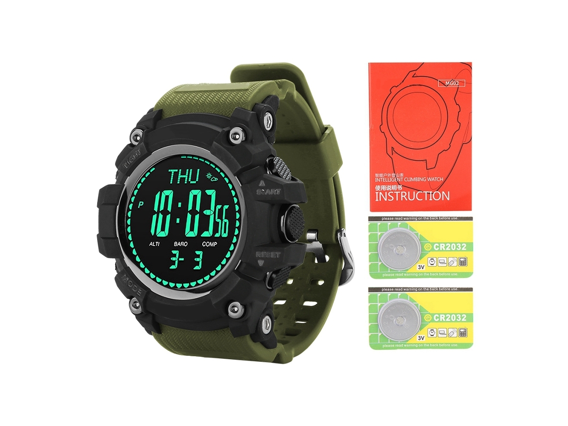 Smartwatch Impermeável para Esportes ao Ar Livre EOOCOO com pedômetro e barômetro