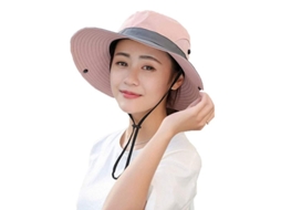 2026-gorra De Sol Para Mulher Verão Proteção Uv Plegável Com Ala Larga Rosa Com Cinta Antivento