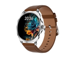 Smartwatch com Tela Amoled de 1 43 Polegadas Chamadas Bluetooth e Modos Esportivos Marrom YEMAESRE