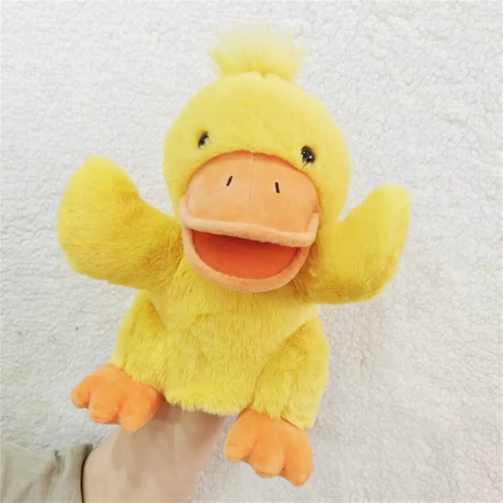 (pato) Boneco De Animal Articulado Com Boca Aberta, Fantoche De Pelúcia Para A Mão
