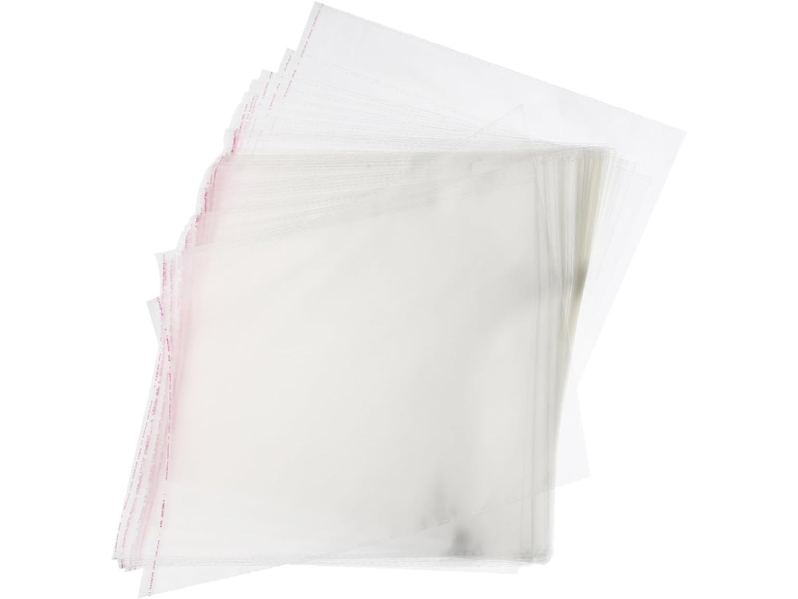 Pacote De Embalagem Autoadesivo Para Armazenamento E Pochette Transparente 200 Opp 12x18cm, Capacidade Grossa